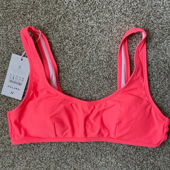 HALARA Dreamy Pink Bikini TOP and Crossover Swimsuit BOTTOMS, NWT, Size M (8-10) - Picture 7 of 9